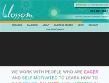 Tablet Screenshot of blossomhealings.com